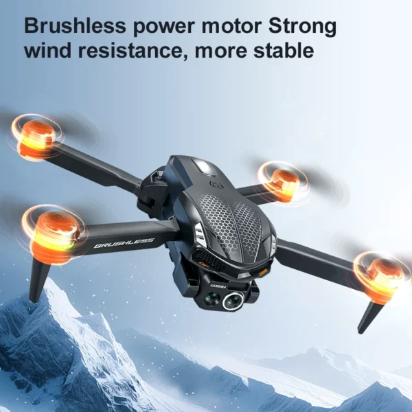 2025 S168 RC Drone Brushless Motor 8K HD Dual Cameras Optical Flow Positioning and Intelligent Obstacle Avoidance Aircraft Toy - Image 2