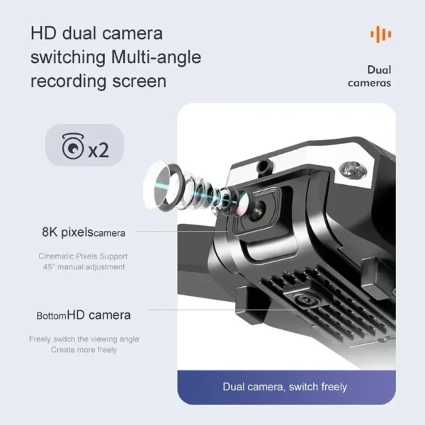 New G6 Drone 8K 5G GPS Professional HD 360 ° Aerial Photography Dual-Camera Foldables Obstacles Avoidanc Brushless Quadrotor 5KM - Image 2