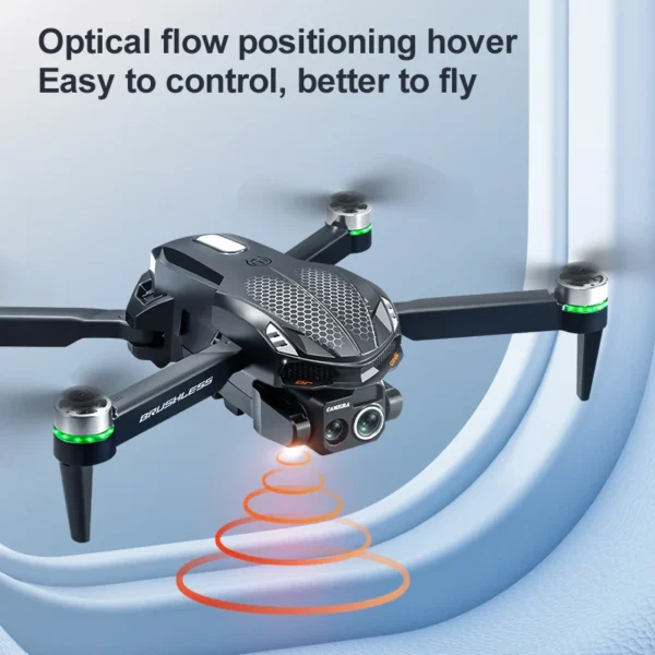 2025 S168 RC Drone Brushless Motor 8K HD Dual Cameras Optical Flow Positioning and Intelligent Obstacle Avoidance Aircraft Toy - Image 3