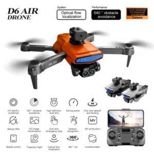 Xiaomi MIJIA D6 Drone 4K Professional High-Definition Dual Camera Five-Sided Obstacle Avoidance Light Flow ESC Quadcopter Toy